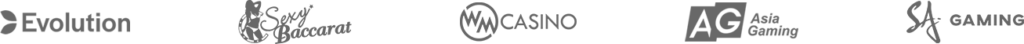 Play88 live casino providers including Evolution Gaming and Asia Gaming
